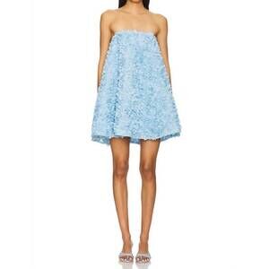 monica halter ribbed floral dress Darcy Halter Ribbed Micro Mini Dress - Blue/combo